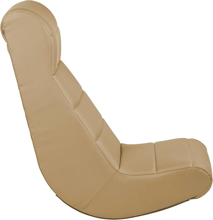 FDP Horizontal Floor Rocker Lightweight Video Rocker for Kids and Teens Ergonomic Chair for Reading Gaming Watching TV - Sand 10489-SD