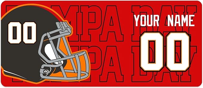 ANTKING Tampa Mouse Pad for Men Women Youth Gifts Custom Name and Number Desk Pad
