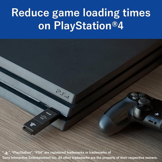 BUFFALO External SSD 2.0TB - Officially Licensed Product - Compatible with PS5 Consoles / PS4 Consoles - USB3.2 Gen2 Type A Compact Stick SSD-SAO2.0U3B