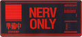 Neon Genesis Evangelion Mouse Pad 35.4x15.7 NERV ONLY Design Non-Slip Base &amp Stitched Edges Great for EVA Fans Office &amp Gaming