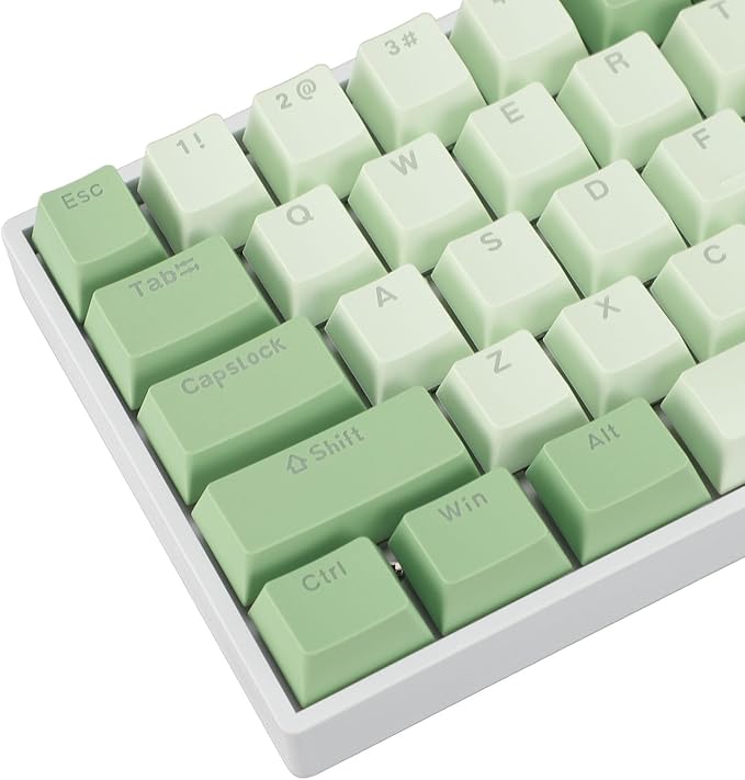 Yoidesu Mechanical Keyboard USB C Wired Gaming Keyboard RGB Backlit 68 Keys Blue Switch Computer Keyboard for Wins 2000 ME for Vista