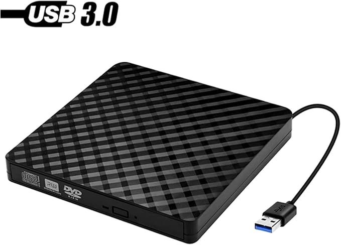 Portable DVD Players External CD DVD Drive USB 3.0 and Type-C Portable CD DVD +/-Rw Drive Reader DVD/CD ROM Burner Rewriter DVD Drive