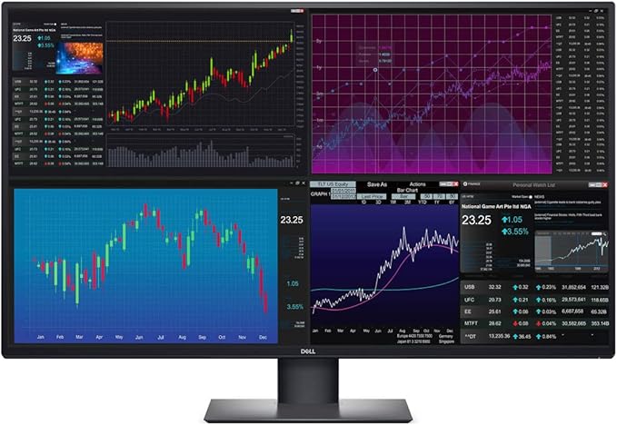 Dell U4320Q UltraSharp 43 Inch 4K UHD Computer Monitor - IPS Gaming Display HDMI USB-C PC Monitor for High-Performance Gaming and Workstations (Renewed)