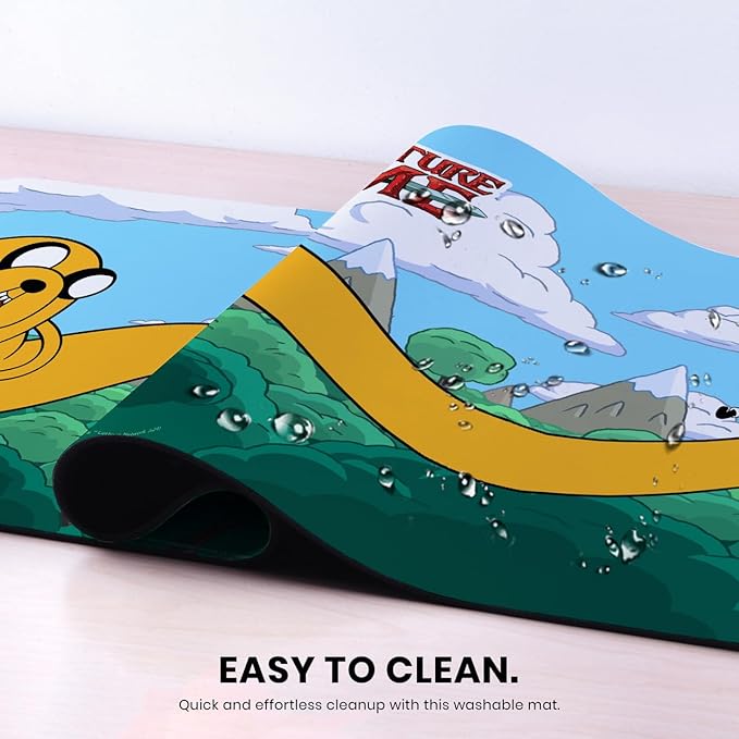 Head Case Designs Officially Licensed Adventure Time Jake and Finn Slide Graphics 37.4 x 15.75 x 0.16 inches (900 x 400 mm) - XL Gaming Office Desk PC Keyboard Mouse Mat Pad