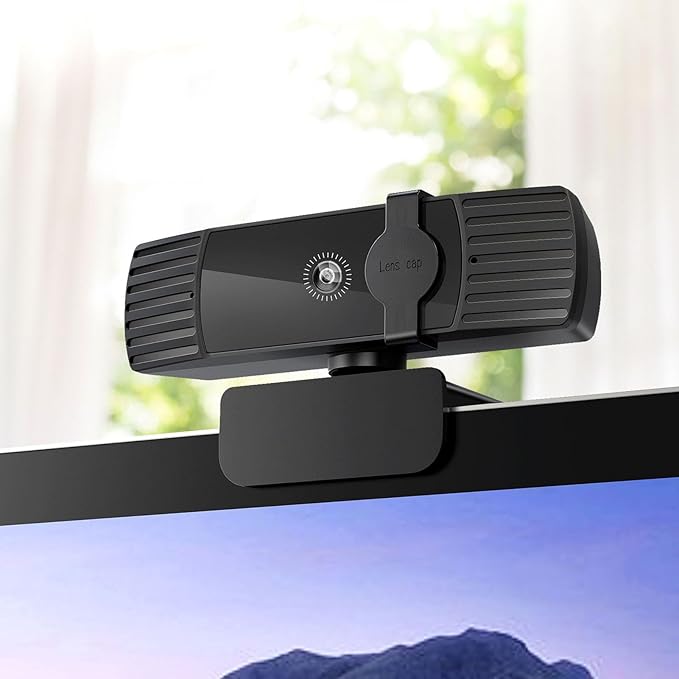 Full HD 1080P USB Webcam Computer Web Camera with 120° Wide Angle Lens Noise Reduction Mic Plug and Play for Streaming Video Calling Desktop Camera