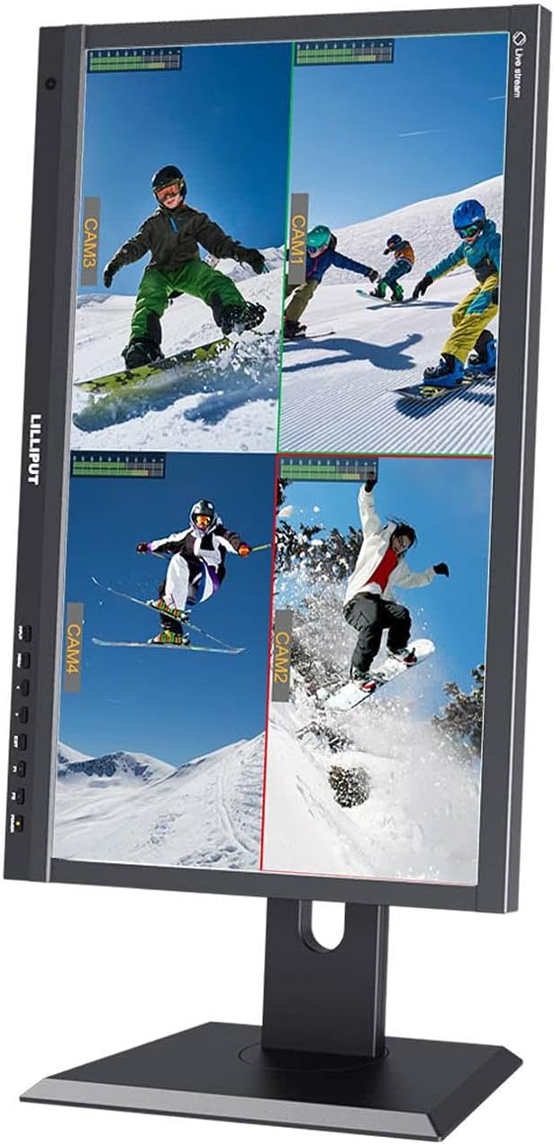 LILLIPUT PVM220S 21.5 inch 1920x1080 Live Stream Quad Split Multi View IPS Monitor