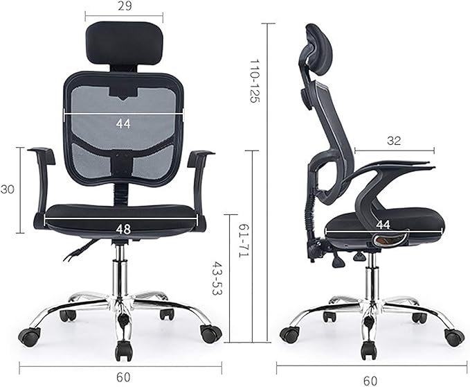 Office Chair Gaming Chair Computer Chair Ergonomic Office ChairBreathable Mesh Desk Chair with WheelsSwivel Chair Gaming Chair for Home ExecutiveHigh Back Computer Chair with Lumbar Suppo
