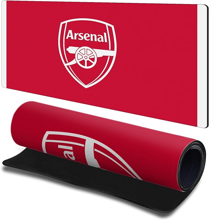 Head Case Designs Officially Licensed Arsenal FC Home 2025/26 Kit 23.62 x 11.81 x 0.12 inches (600 x 300 mm) - L Gaming Office Desk PC Keyboard Mouse Mat Pad