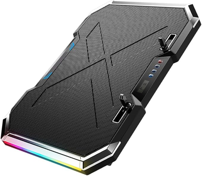 ARTIBETTER RGB Luminous Cooling Base Design Heat Dissipation Laptop Cooler Pad for Pro Air Laptop Stand