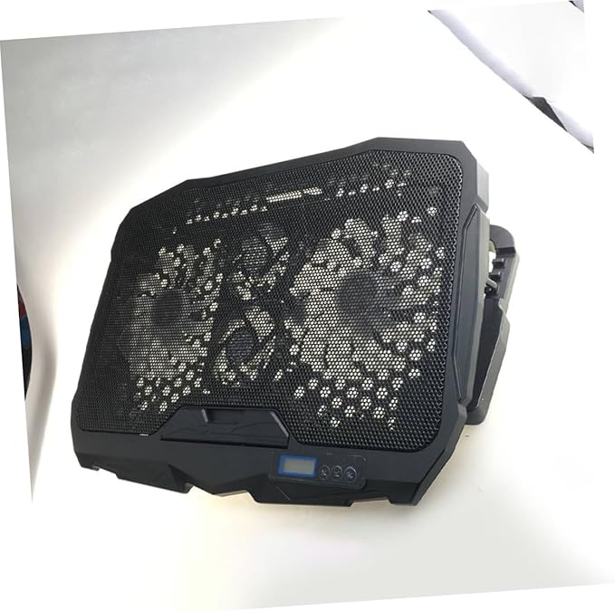 jojofuny Silent Laptop Cooler Stand with Speed Fans Cooling Rack for Notebooks Stable Shake Laptop Riser for Gaming and Office Use
