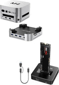 ACASIS 10Gbps Mac mini M4 Dock &amp Stand with Dual-Bay NVMe SSD Enclosure Bundle with 10Gbps M.2 NVMe &amp SATA SSD Enclosure