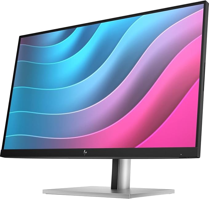 HP E24 G5 23.8 Full HD Desktop Computer Monitor 75Hz 5ms Response Time 16:9 24-inch IPS Technology Anti-glare Height Adjust Tilt Swivel Pivot Rotation 250 Nits Black (Renewed)
