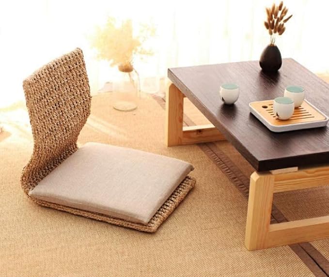 Tables Bay Window Stool Backrest Lazy Sofa Chair Floor Chair Bedroom Dormitory Bed with Legless Japanese Gaming Chair (Color : #3)