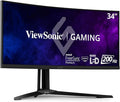 ViewSonic XG341C-2K 34 Inch 1440p 21:9 Curved Gaming Monitor 1ms 200Hz FreeSync Premium Pro Mini LED HDMI 2.1 USB C HDR1400