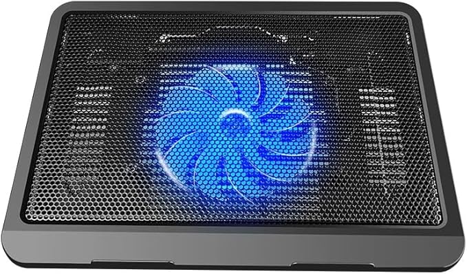 N19 Laptop Cooling Base 10/12/14 inch Universal Large Fan Radiator Luminous Cooling Base Pad