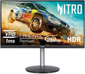 acer Nitro 24.5 Full HD 1920 x 1080 PC Gaming Monitor | AMD FreeSync Premium | Up to 250Hz Refresh | 1ms (VRB) | ZeroFrame | ErgoStand | 1 x Display Port 1.2 &amp 2 x HDMI 2.0 Ports