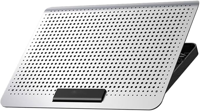 Adjustable Laptop Cooler Rack Level Height Stand Sturdy Aluminum Cooling Pad for Ergonomic Viewing and Neck Relief Computer Rack for Gaming and Video Use
