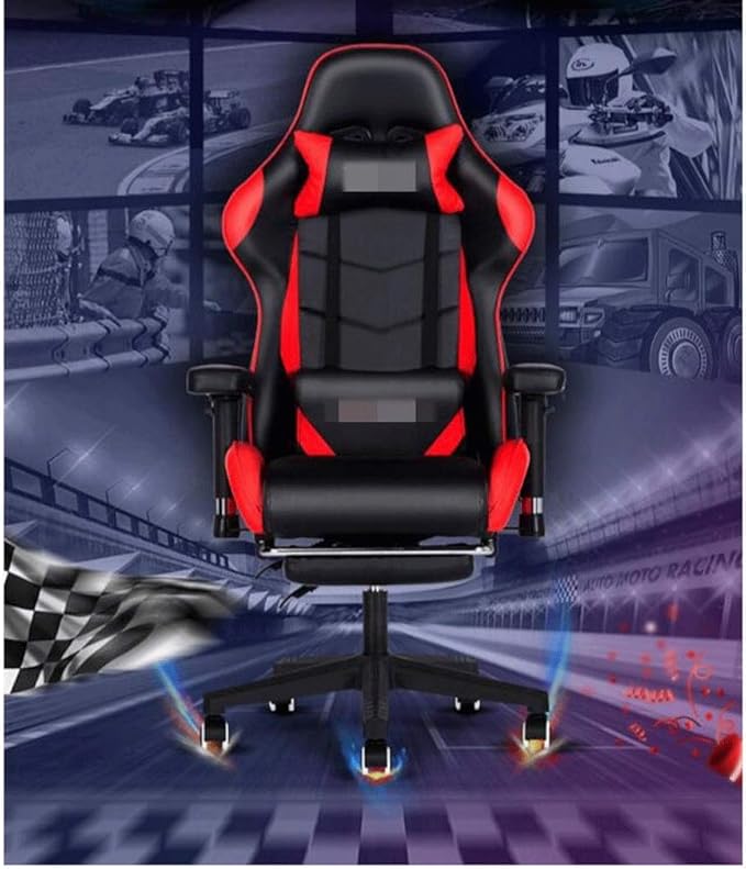 YYDS Chair E-Sports Gaming Chair with Pedal Artificial Leather Executive Ergonomic Swivel Chair with Headrest and Lumbar Pillow Ergonomically (Color : Camouflage Size : Aluminum Alloy feet)