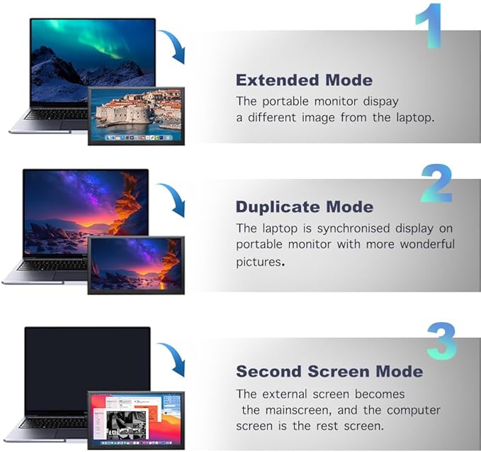 7 inch Mini Monitor HDMI LCD Display PC Case Secondary Screen 1024x600 IPS Small Portable Monitor with Speakers PC Temperature Display for Laptop Windows