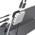 j5create iPad Pro USB C Hub- 6-in-1 Travel Dock for iPad Pro 12.9”/11” with 4K@60Hz HDMI USB C PD Charging 100W &amp Data USB A 3.1 SD and microSD Card Reader 3.5mm Headphone Jack (JCD612)