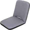 Floor Chair Office Chair with Removable Washable Cover Folding Floor Gaming Chair for Bed Lounging Reading(Grey)