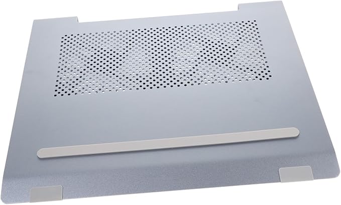 Aluminum Alloy Laptop Cooling Pad with RGB LED Fan Ventilated Support Stand for Gaming Laptops USB Powered Cooler Suitable for Portable Use Gray