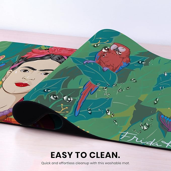 Head Case Designs Officially Licensed Frida Kahlo Butterfly and Parrot Floral Art 37.4 x 15.75 x 0.16 inches (900 x 400 mm) - XL Gaming Office Desk PC Keyboard Mouse Mat Pad