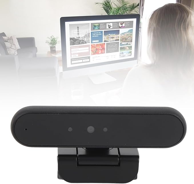 GOWENIC 1080P Recognition Webcam 2MPComputer Camera SB C Computer Web Camera with Noise Cancelling and Microphone for Wins 10 11