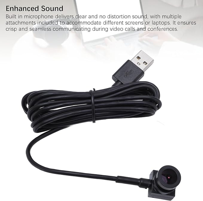 Yunir Center CamMiddle Webcam for PC1080p Plug and PlayCompact USB Center Cam with MicrophoneMiddle Screen Webcam for Laptop and DesktopHome Video Conferences