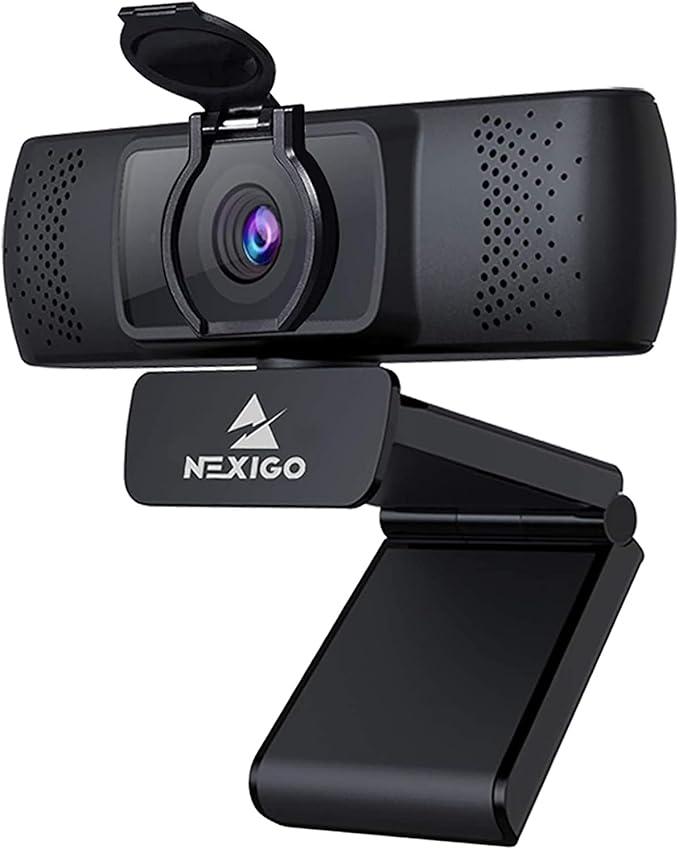 NexiGo N930P (Gen 2) 1080P Autofocus Webcam with Software Microphone &amp Privacy Cover HD USB Web Camera for Zoom YouTube Skype FaceTime PC Mac Laptop Desktop