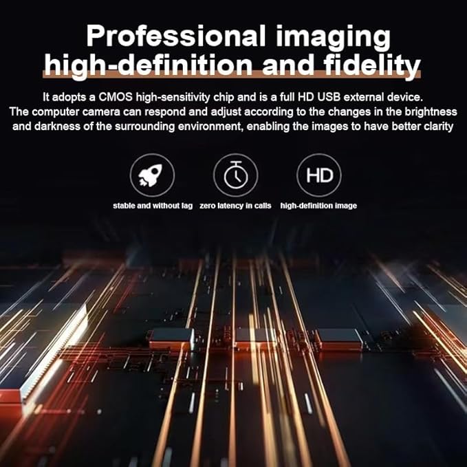High-Definition 4K USB Webcam for Online Teaching Live Streaming and Remote Meetings – Plug-and-Play 1080P &amp 2K Support