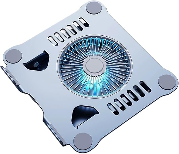 Laptop Stand with Computer Cooling Fan Compatible for Apple MacBook 11-16 Inch Compatible for Dell Lenovo Aluminum Alloy Bracket for All Gaming Laptop