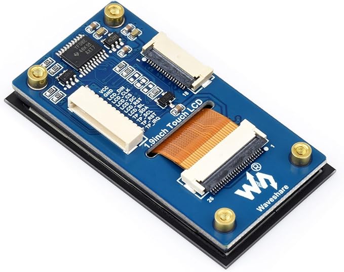 1.9inch Touch LCD Display Module Micro LCD Display 172x320 Resolution IPS SPI and I2C Communication 262K Display Color Compatible with Raspberry Pi ESP32S3 Pico etc.