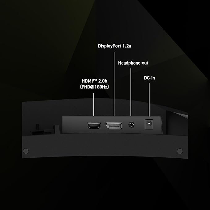 msi MAG 244C 24-inch 1920 x 1080 (FHD) Gaming Monitor 180Hz Adaptive-Sync HDMI DisplayPort VESA Mountable Tilt Height Adjustable Speaker 1ms Black