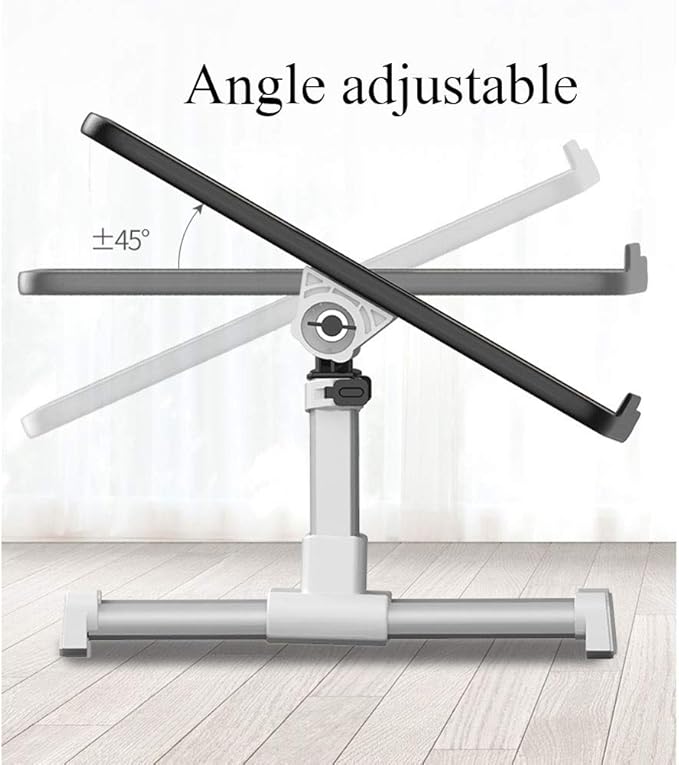 Tables Laptop with Cooling Fan - Adjustable Panel Folding Leg Chair Suitable for Bed Sofa (Green 52x30cm)