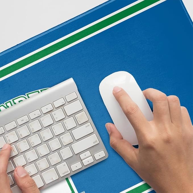 Texas A&ampM-Corpus Christi Islanders Primary Logo Stripes Large Gaming Mouse Pad Desk Mat with Stitched Edges Non-Slip Base for Gamer Home and Office 31.5 x 15.7