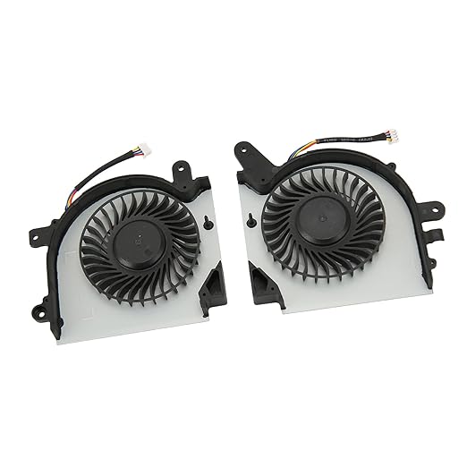 Laptop Cooling Fan for GF75 Thin 8RC 8RD 9SC Enhanced Heat Dissipation Strong Construction Small and Lightweight Notebook Cooler Easy to Install (CPU and GPU)