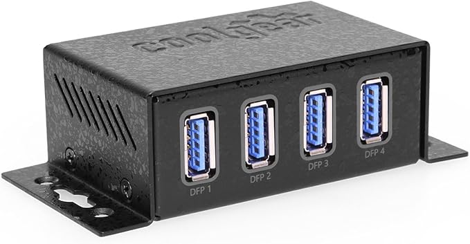 Coolgear USB 3.2 Gen 1 Bus Powered 4 Port Mini Hub with ESD