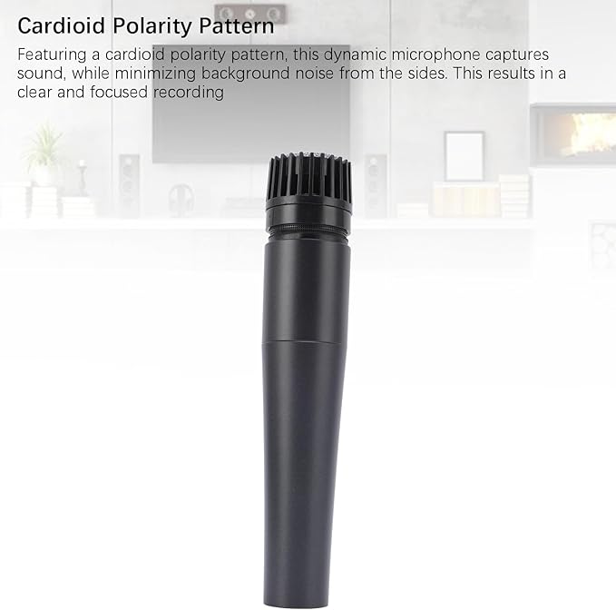 Dynamic Microphone Set Wired Dynamic Microphone with Cardioid Polarity Pattern Moving Coil Handheld Mic for Active Speakers Mixers Amplifiers Shock Absorber Damping Design