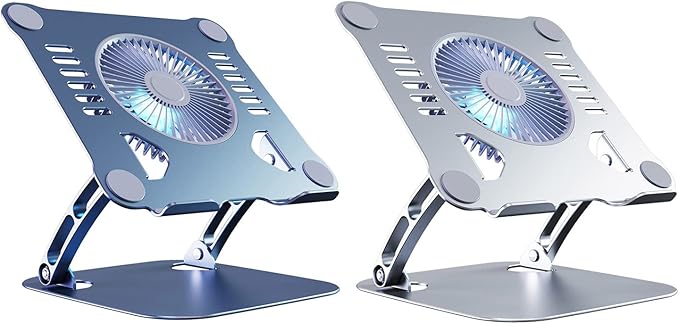 T628 Gaming Laptop Cooler Stand for W Large Air Fan Cooling Bracket Notebook Cooler Stand 360° Adjustable Tablets Pad Notebook Radiator