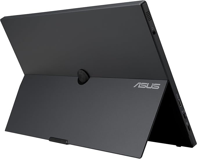ASUS ZenScreen Touch 16” USB-C Portable Monitor (MB16AMTR) - Full HD IPS Built-in Battery Kickstand Tripod Socket Eye Care Compatible with Laptops Smartphones and Game Consoles 3 yr Warranty