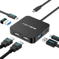 ACASIS Dual HDMI Docking Station with 100W PD Charging 5Gbps USB-C and USB-A Data Ports HDMI Hub for Dell XPS/HP/Lenovo/Surface/Yoga
