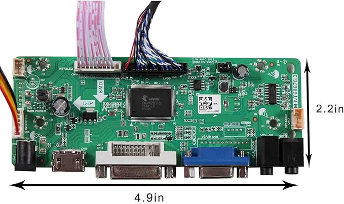 VSDISPLAY VGA DVI Audio LCD Driver Board for 17inch 1920x1200 1CCFL 30Pin LCD Panel LP171WU1 LTN170U1 LTN170U2 LP171WU3 B170UW01 LTN170CT01 LTN170CT05