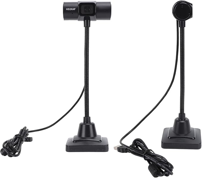 HD Computer Camera 2K USB Computer Web Camera with Stand Built in Microphone Wide Angle Auto Focus Plug and Play USB Webcam for Online Calling Conferencing Streaming Gaming