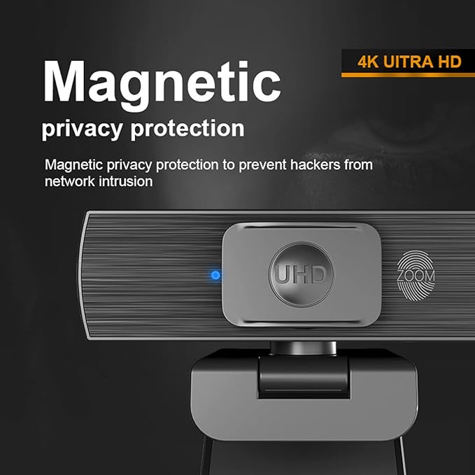 Yuly 4K 30fps USB Webcam with Microphone Camera for PC Computer Laptop Desktop Conference Game Mini Autofocus Camera Autofocus Webcam with Microphone