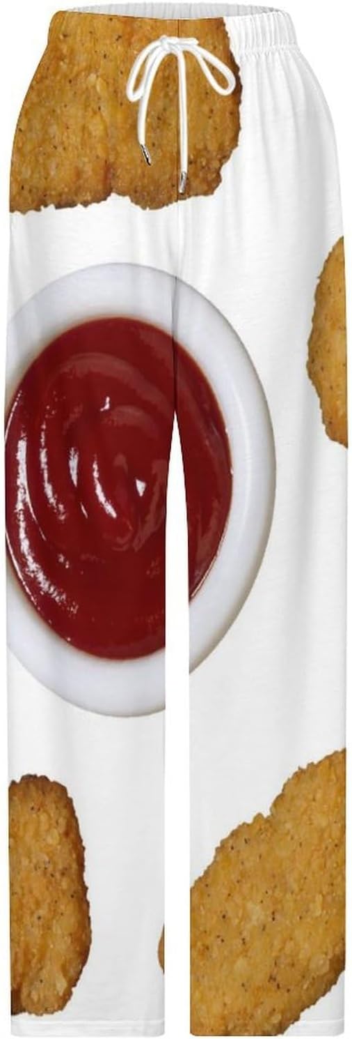 JITUIHOM Fried Chicken Nuggets Unisex Full Length Sleepers Comfortable Casual Wear Suitable for Families And Travel 4XL