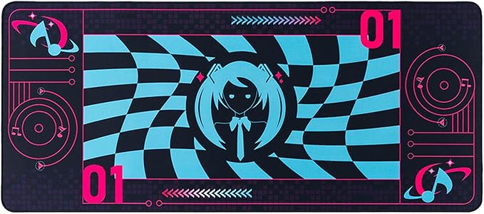 Mouse Pad Inspired Design Hatsune Miku 35.4x15.7 Gaming Desk Mat