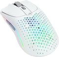 Glorious Gaming Model O 2 Wireless Gaming Mouse - Hybrid 2.4GHz &amp Bluetooth Wireless 68g Superlight Long Battery Life 26k BAMF 2.0 Sensor RGB Ambidextrous 6 Buttons PTFE Feet - White