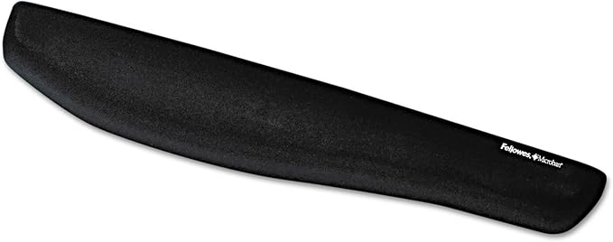 Fellowes 9252101 Keyboard Wrist Rest w/Foam Fusion 18-1/3-Inch x3-1/4-Inch x1-Inch BK