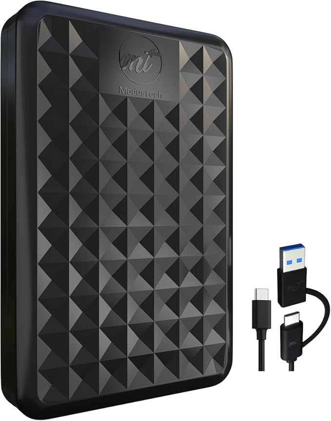 500GB Portable External Hard Drive USB 3.0/Type-C – Slim High-Speed HDD for Backup Storage Gaming – Compatible with PC Mac Laptop PS4 PS5 Xbox Windows MacBook Smart TV (500 GB)